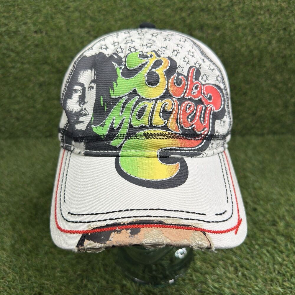 Vintage Bob Marley Reggae Baseball Cap Adjustable Rasta Portrait Music Hat